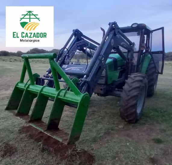 Rastrillo para pala cargadora, topadora y/o cualquier máquina pesada.