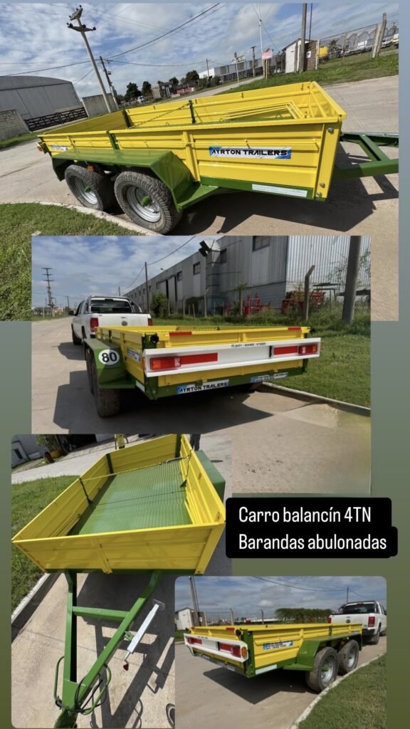 Acoplado tráiler balancín 3/4/5/6TN