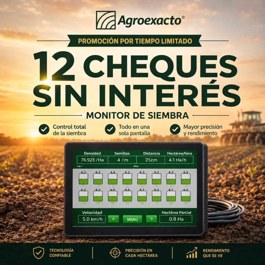 MONITOR DE SIEMBRA AG FIELD - 20 LÍNEAS / FINANCIACION HASTA 12 MESES