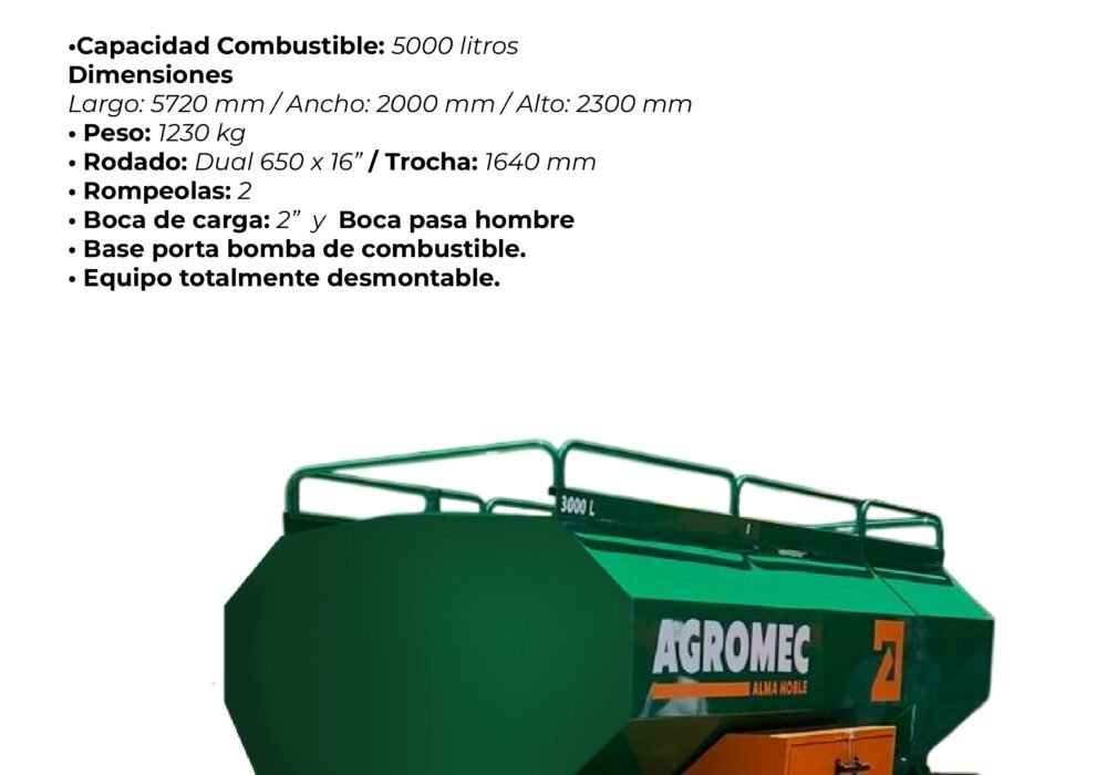 ART 5000 - Acoplado Rural Tanque 5000 litros