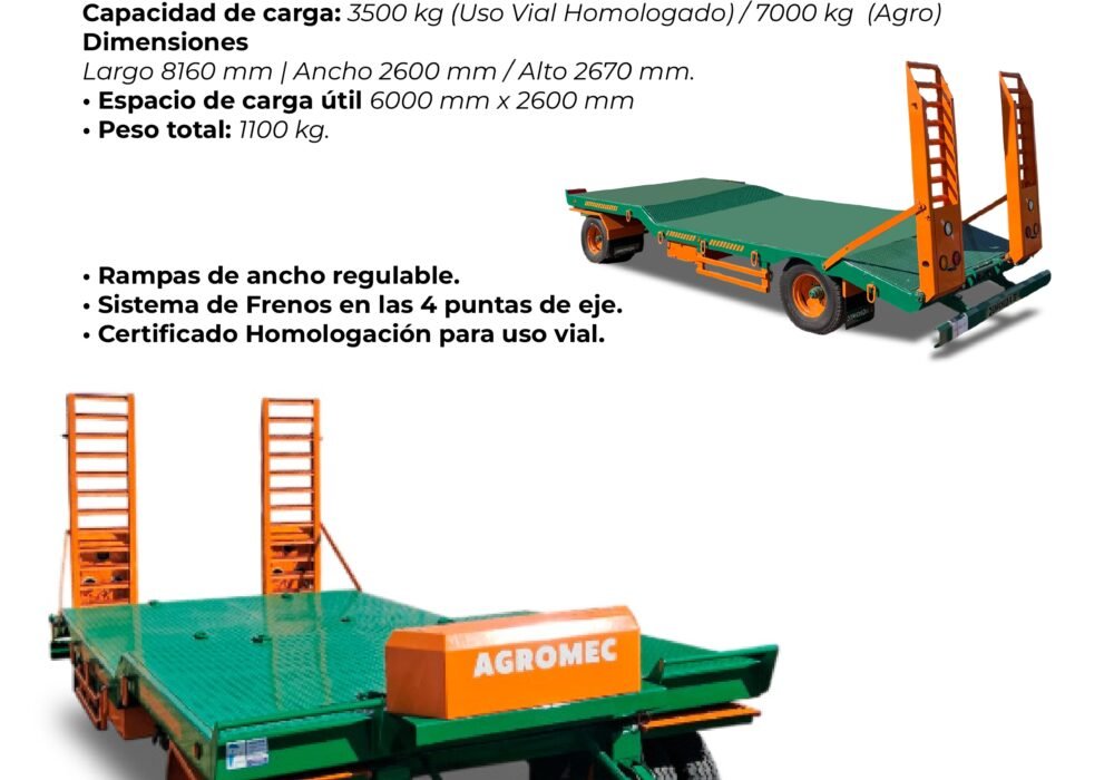 Acoplado Carreton Vial 10tn