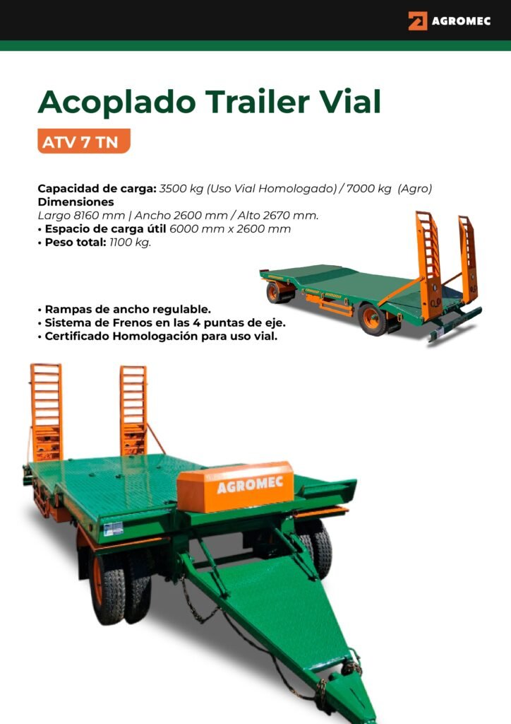 Acoplado Carreton Vial 10tn