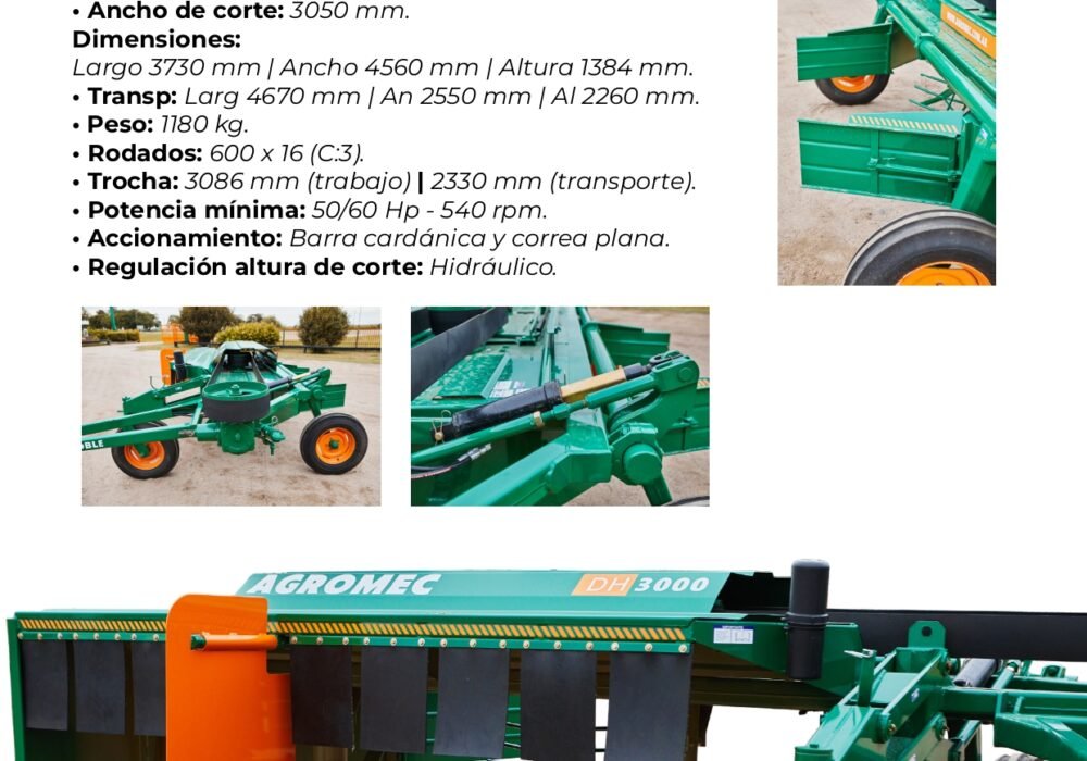 DH 3000 - Desmalezadora Hileradora DH3000