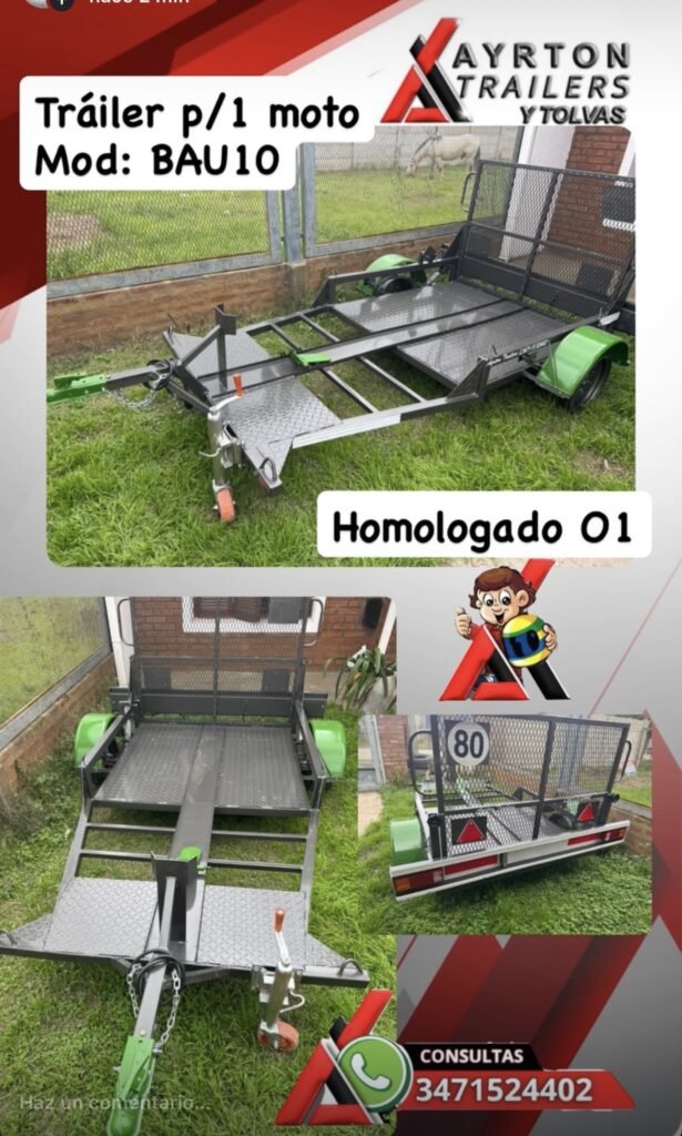 Tráiler p/1 moto