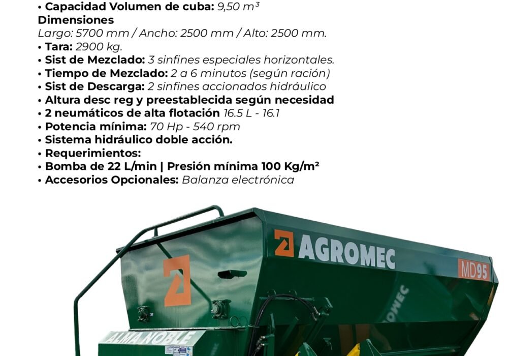 MD 95 - Mezclador Distribuidor De Raciones