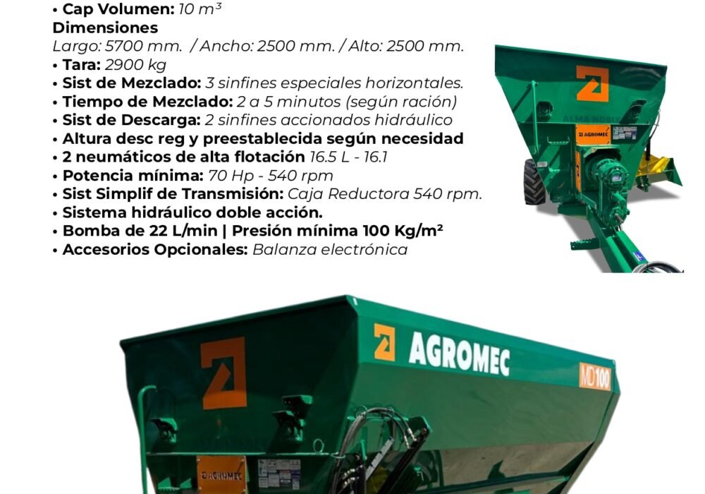 Mezclador Distribuidor De Raciones MD-100