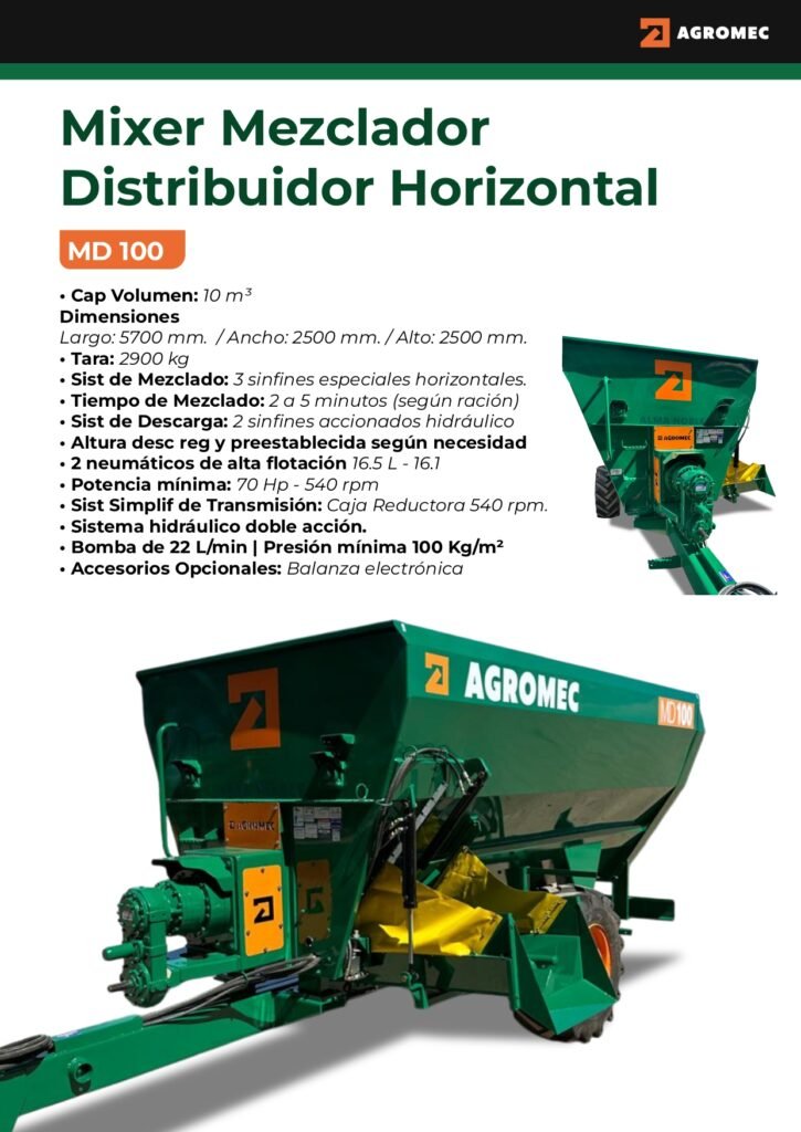 Mezclador Distribuidor De Raciones MD-100