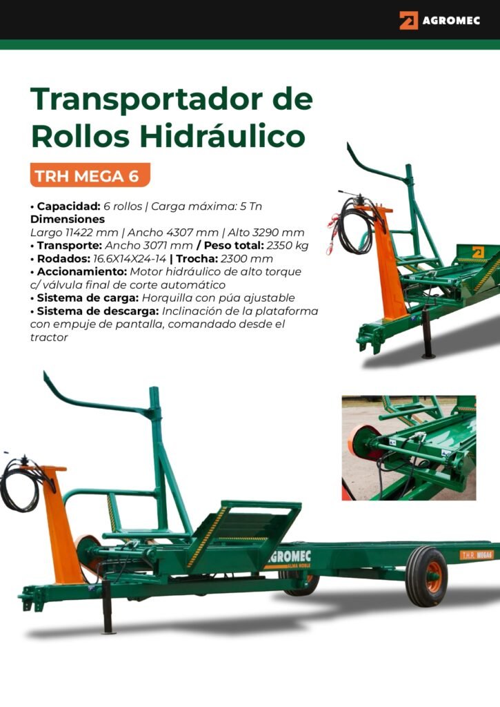 Transportador de 6 Rollos Hidráulico